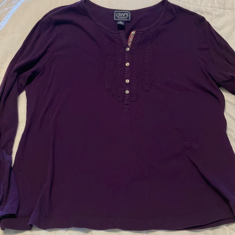 Chaps Comfy purple long sleeve